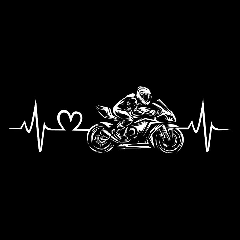 Motorcyclist heartbeat design