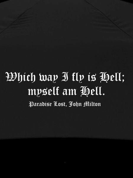 Milton Hell Zitat Gothic Tee