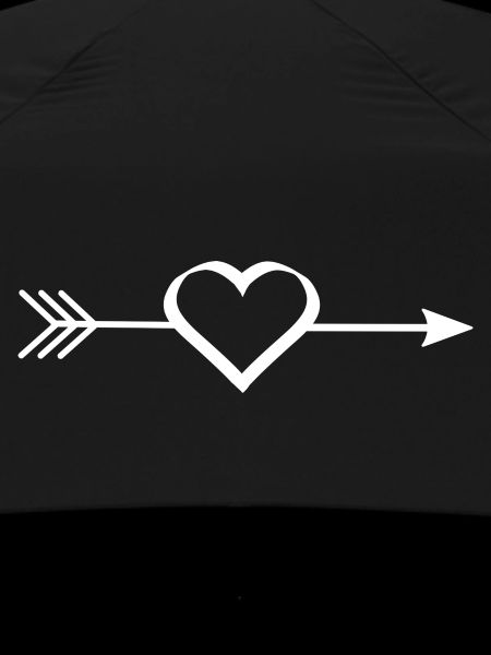 white heart white with arrow