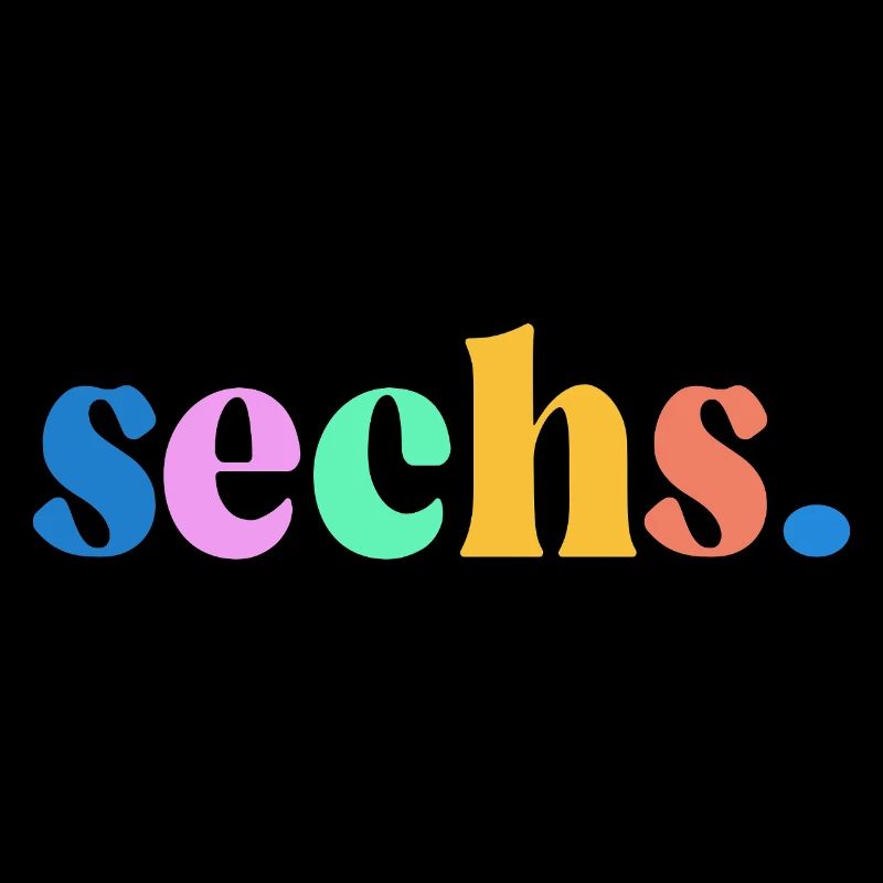 6. Geburtstag Geschenk Sechs