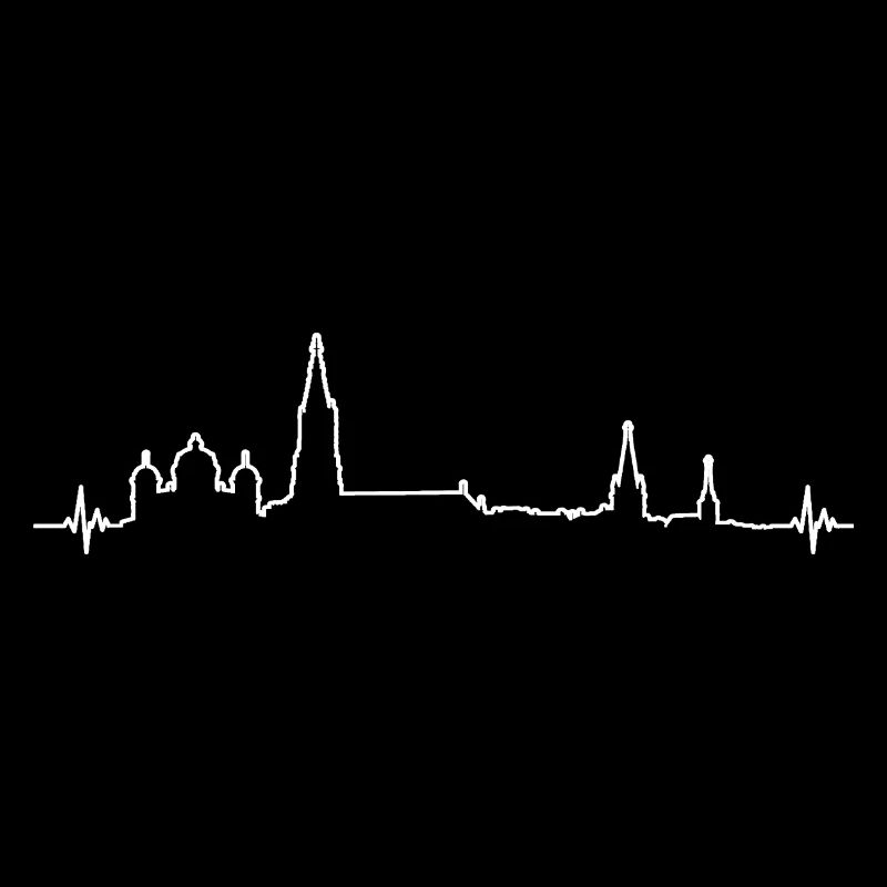 Herz Herzschlag Bern Schweiz Aare Silhouette