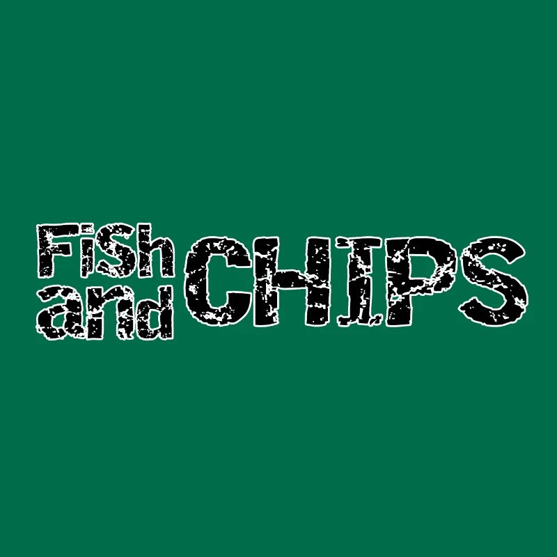 Fish and Chips Retro Ragged