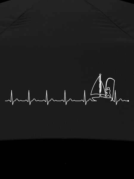 Segelboot auf ECG Wave