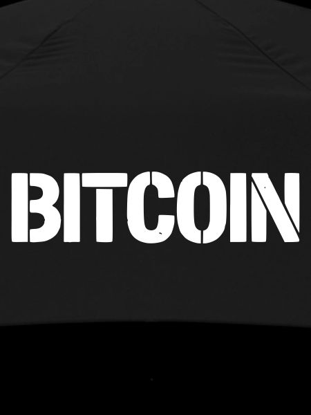 Bitcoin Lettering Stencil Clean