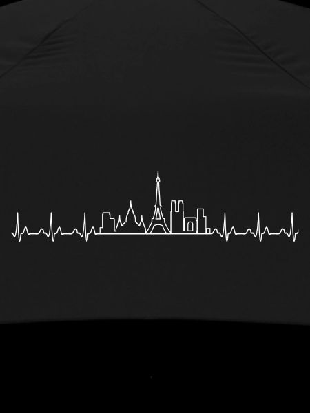 Paris Skyline Heartbeat Design