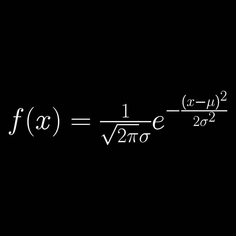 Gaussian bell curve