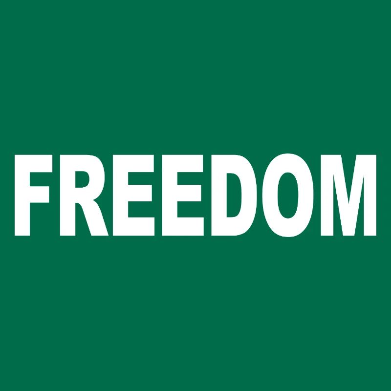Freedom Typografie Statement Design