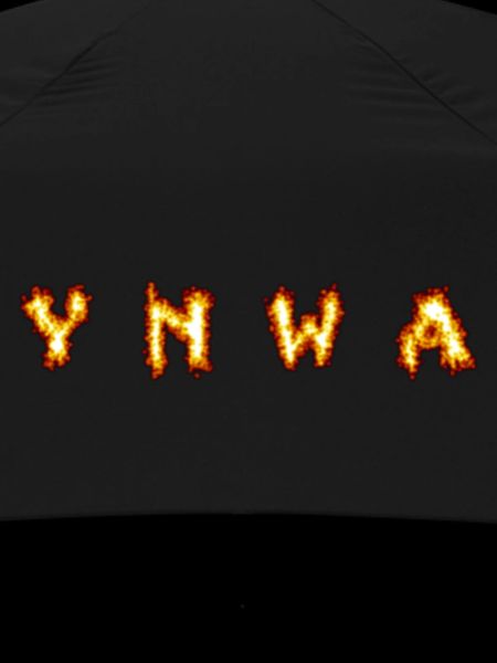 Flaming Letters Print