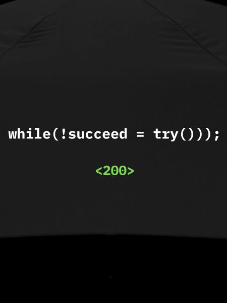 while(!succeed = try())); – Developer Shirt
