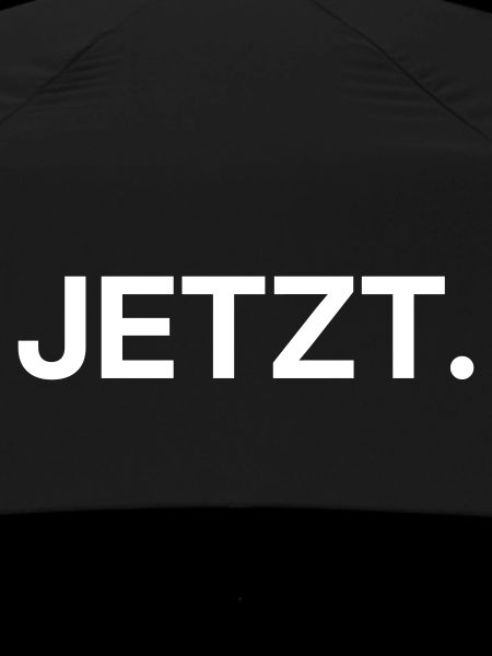 Jetzt – Minimalistisches Textdesign
