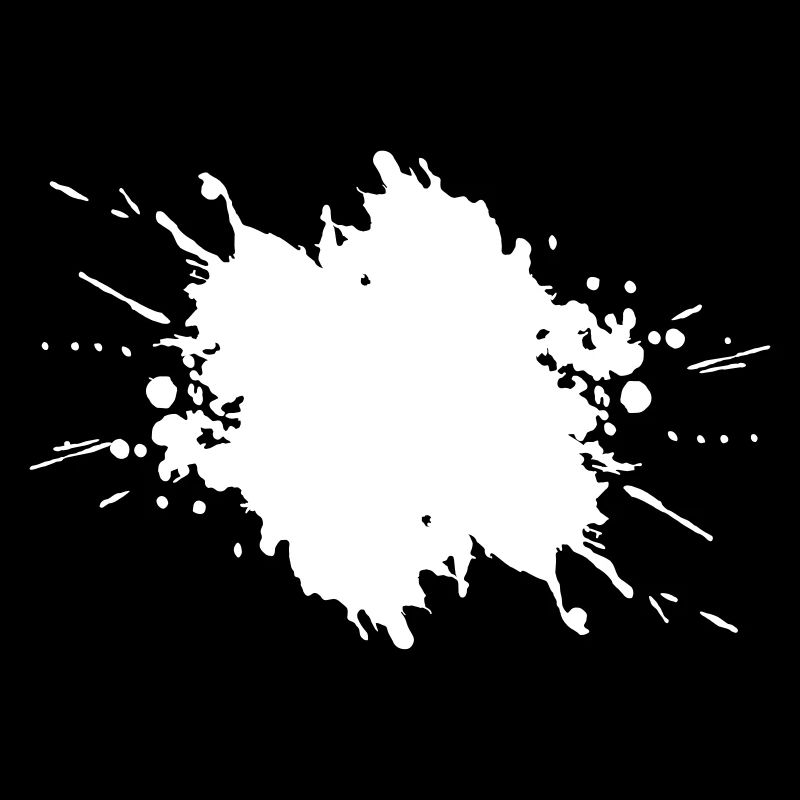 Splash Klecks Fleck 1farbig Motivfarbe wechselbar