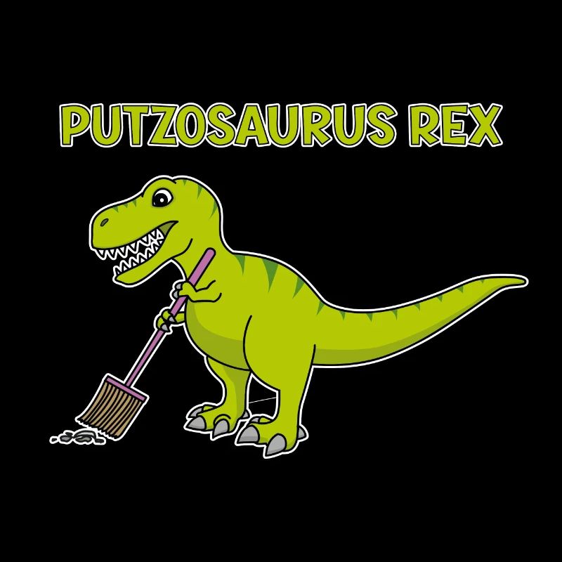 T-Rex Broom Cleaning Putzosaurus
