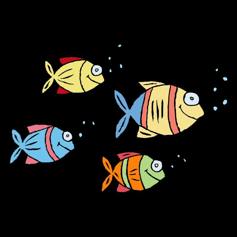 Poisson Cichlide Eau Mer Graffiti Dessin