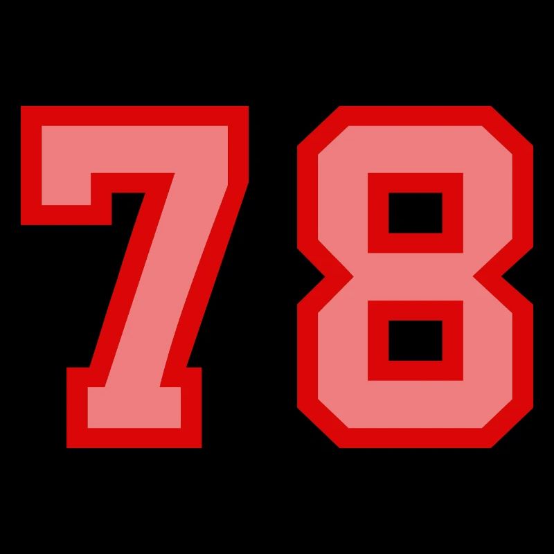 Cool Retro Retrostyle Jersey Number Back Number