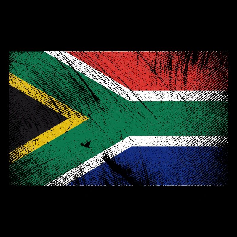 Drapeau de l’Afrique du Sud - Vintage Grunge