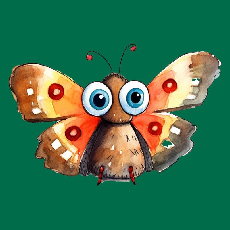 Dessin à l’aquarelle de papillon