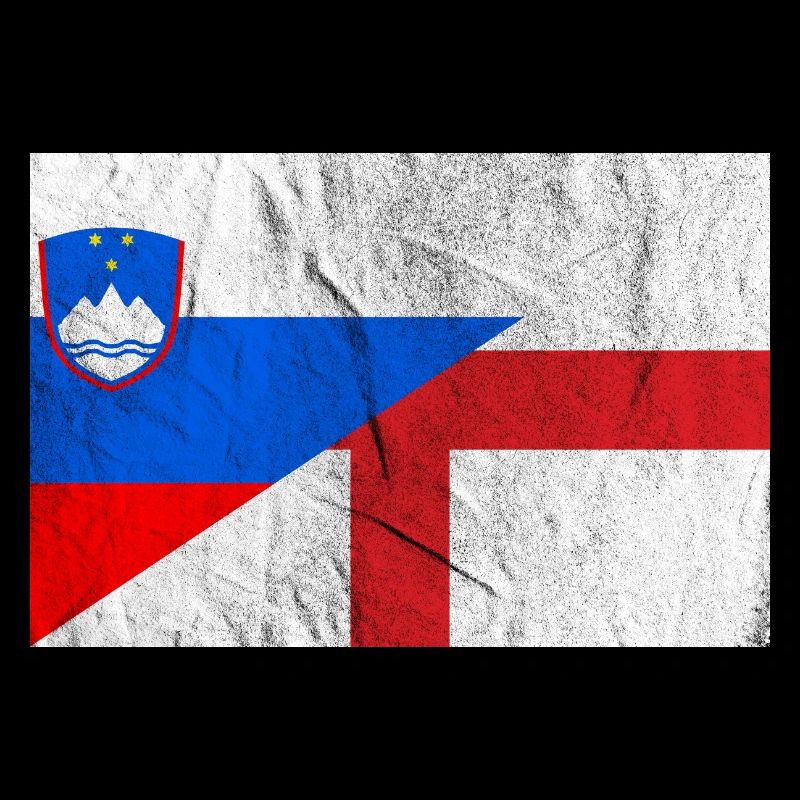 Drapeau de l’Angleterre Slovénie Vintage