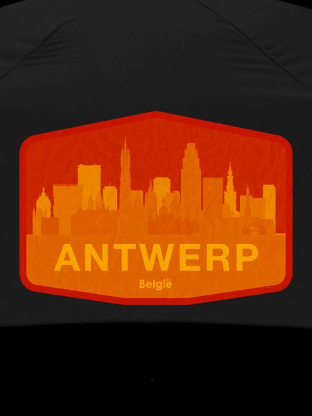 Antwerp Skyline Warm Orange