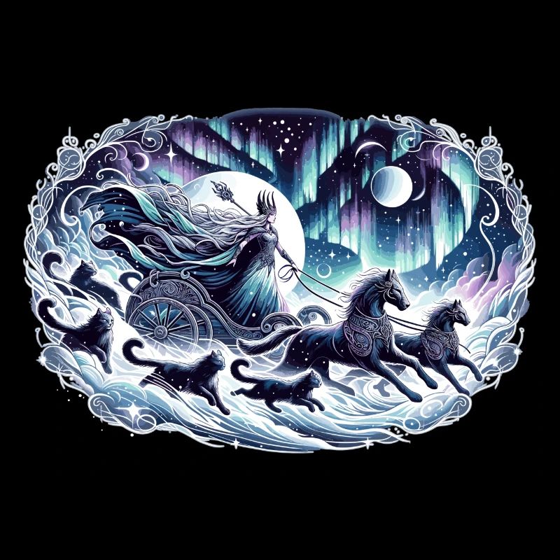 Déesse de la lune dans le train magique nocturne