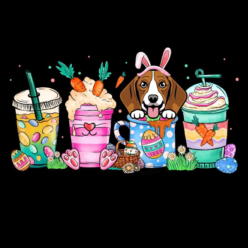 Dog coffee easter beagle 4500x5400Beagle Dog Coffe