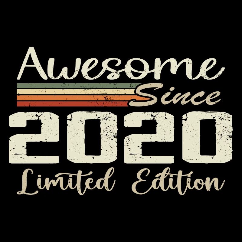Birthday 4 Years Vintage 2020 Gift 2020
