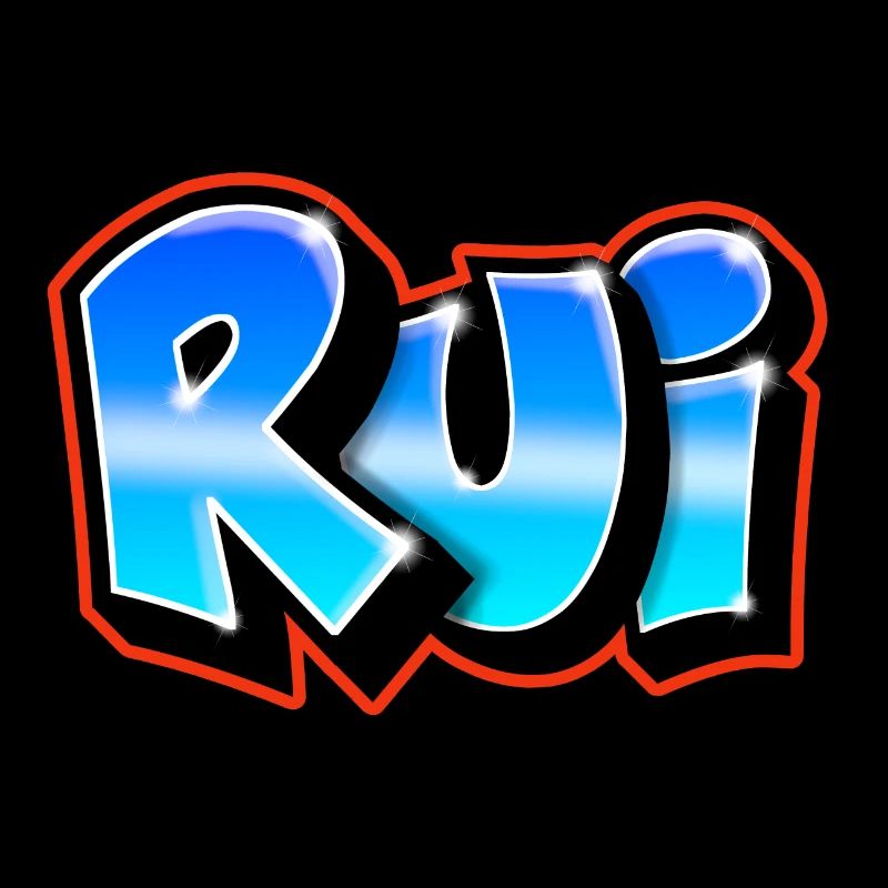 Graffiti prénom Rui imprimable sur Tout