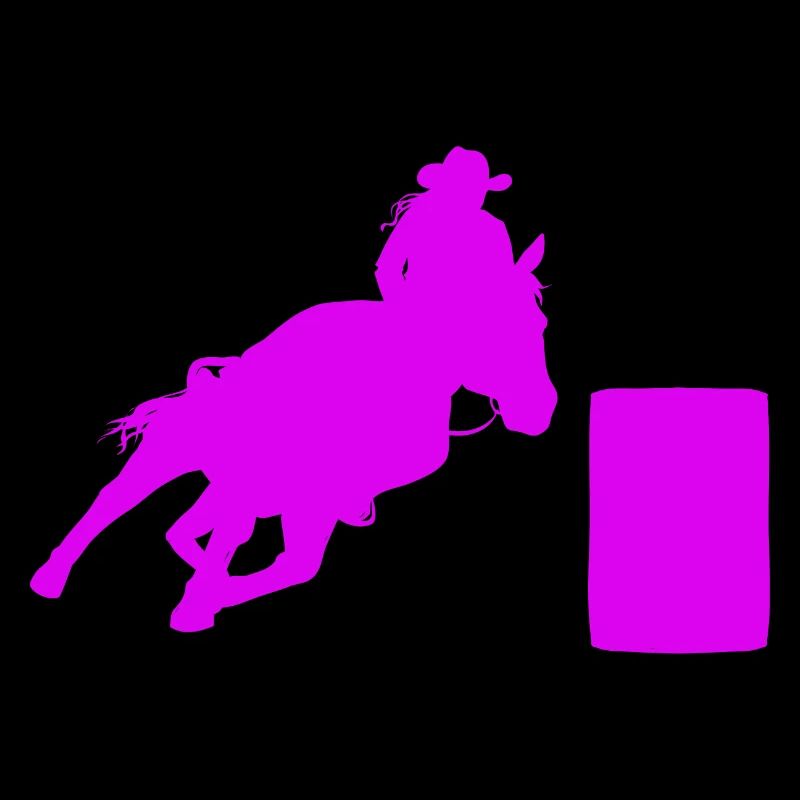 Rodeo Barrel Racing Pferd