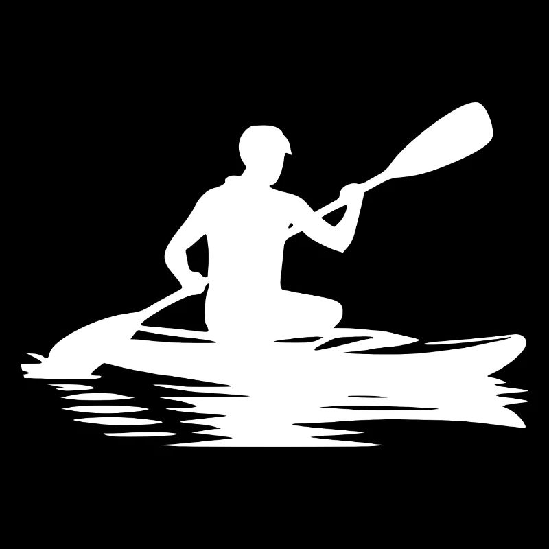 Wanderung mit Kayak Boot auf See und Fluss