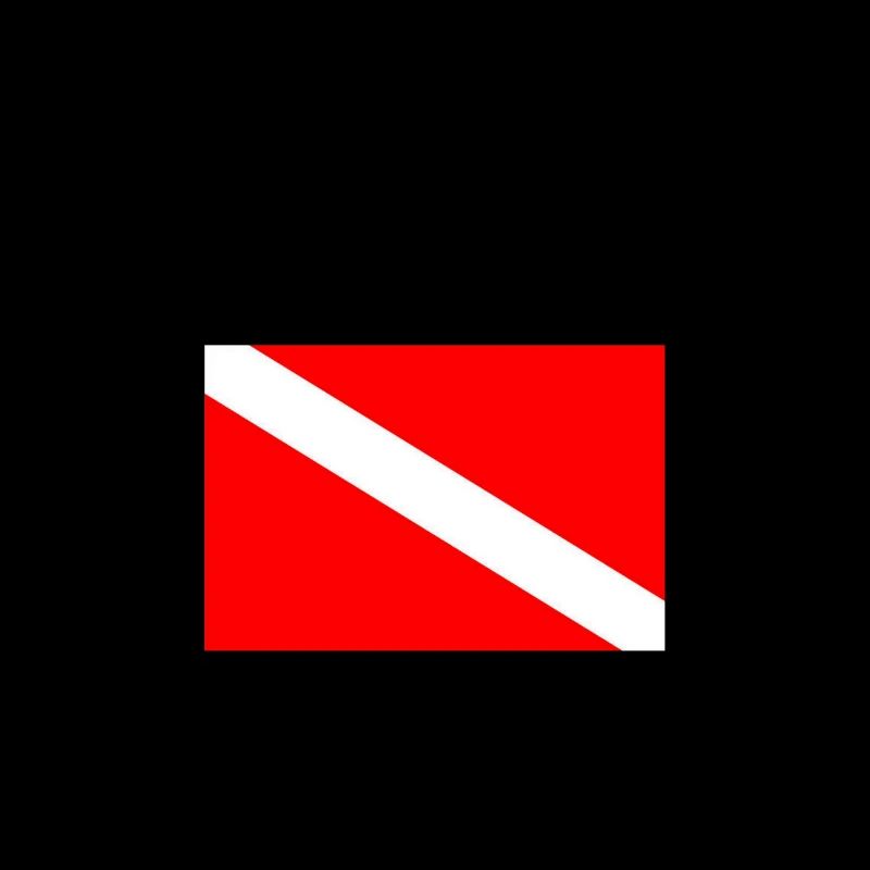 Drapeau de plongée Curaçao - Plongée sous-marine - Plongée sous-marine - Tauchen