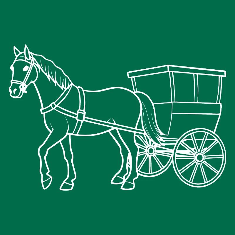 Nostalgic Ride - Cheval avec calèche