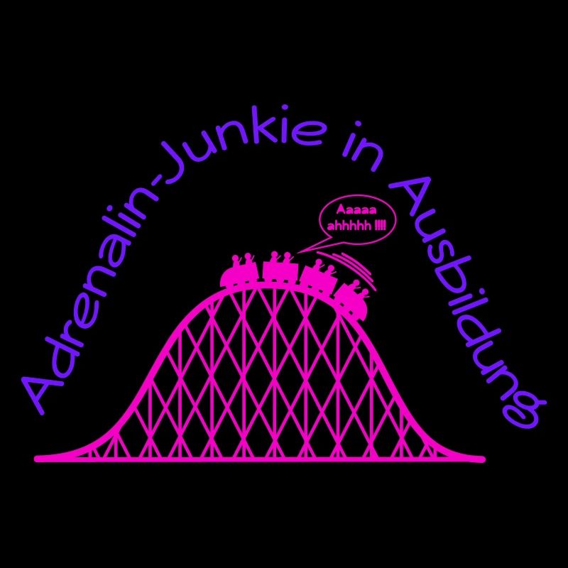 Achterbahn Adrenalin-Junkie in Ausbildung