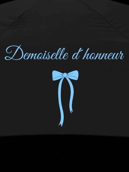 Blue Bow Bridesmaid