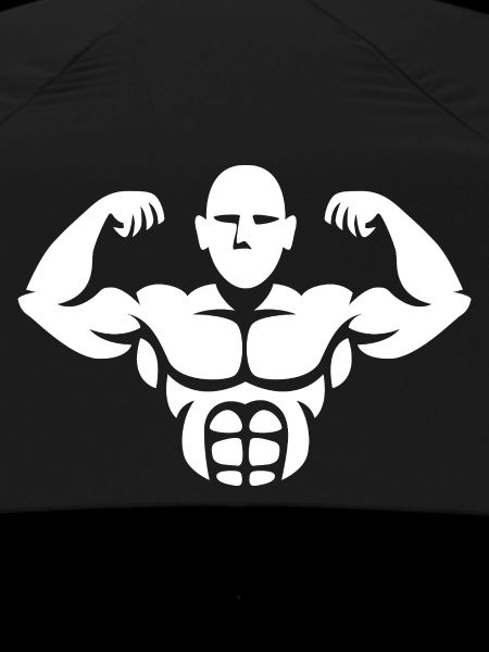 Bodybuilder Silhouette – Muscle Power Design