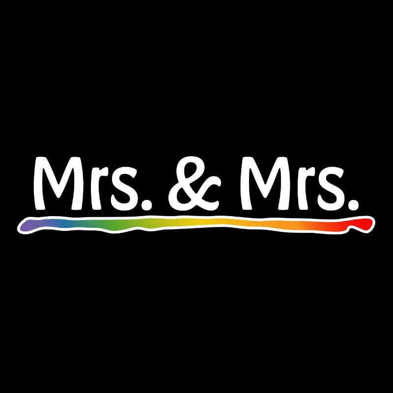 Rainbow Mme et Mme blanche LGBT lgbtqi queer