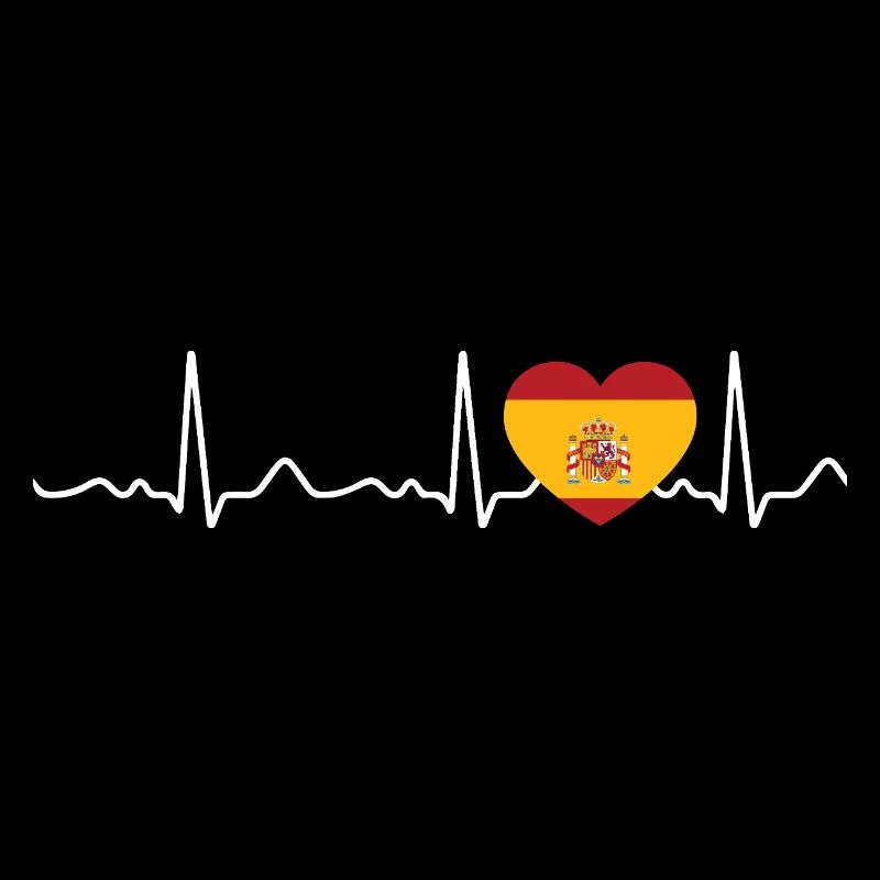 Spain - Heartbeat, pulse, heartline, ECG
