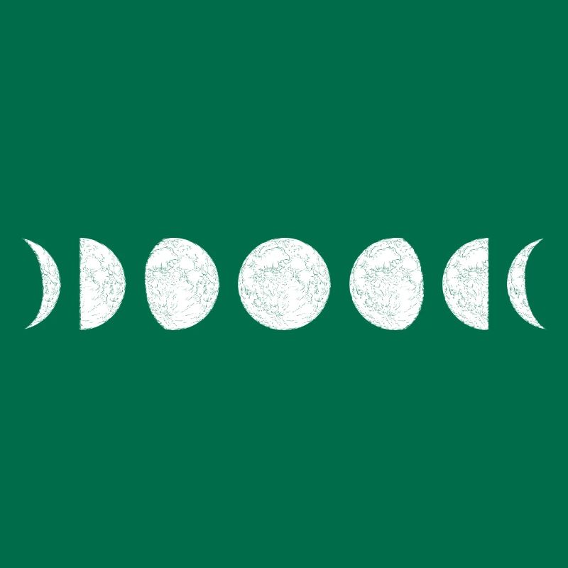 Moon Phase Circle Sequence