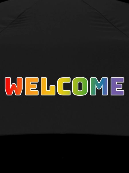 Rainbow welcome white