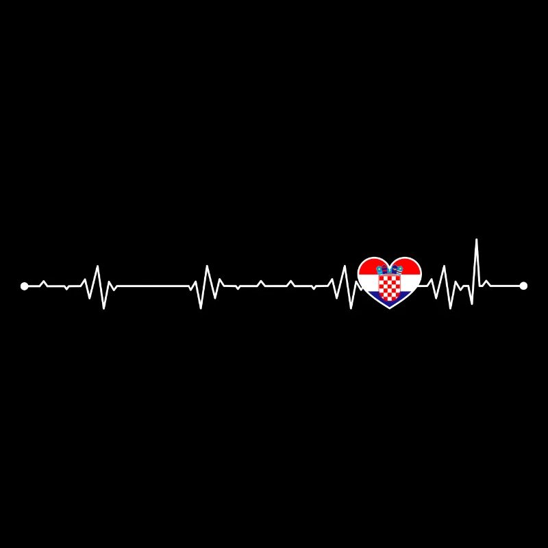 Croatian Heartbeat Flag