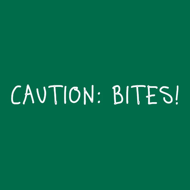 Caution: Bites! – Minimalistisches Statement