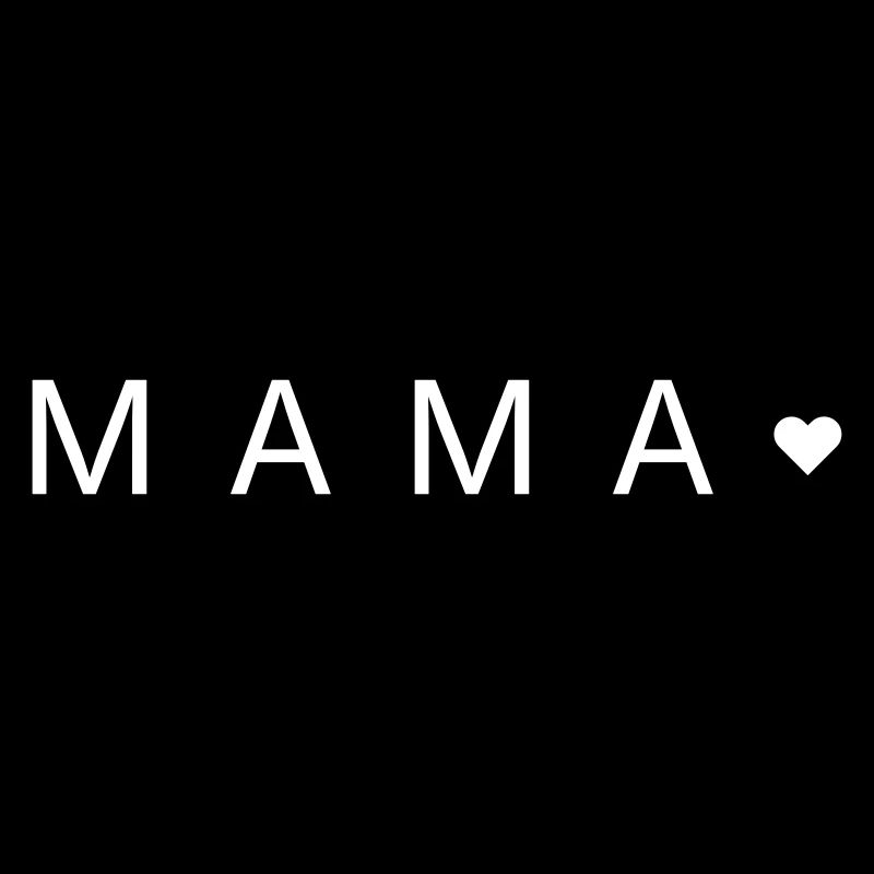 Maman au cœur – Minimalist Love Text Design