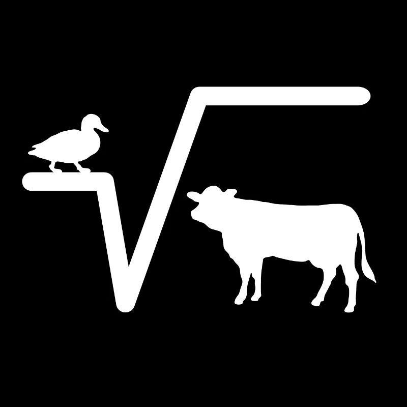 Racine de canard de vache Nth Q professeur de mathématiques mathématiques