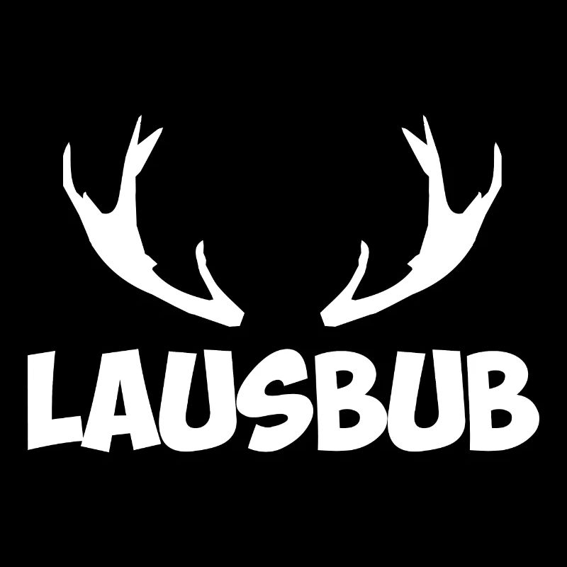 Lausbub Hirschgeweih Motiv