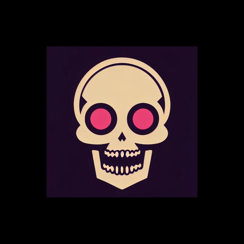 Skull Icon Fire Eye