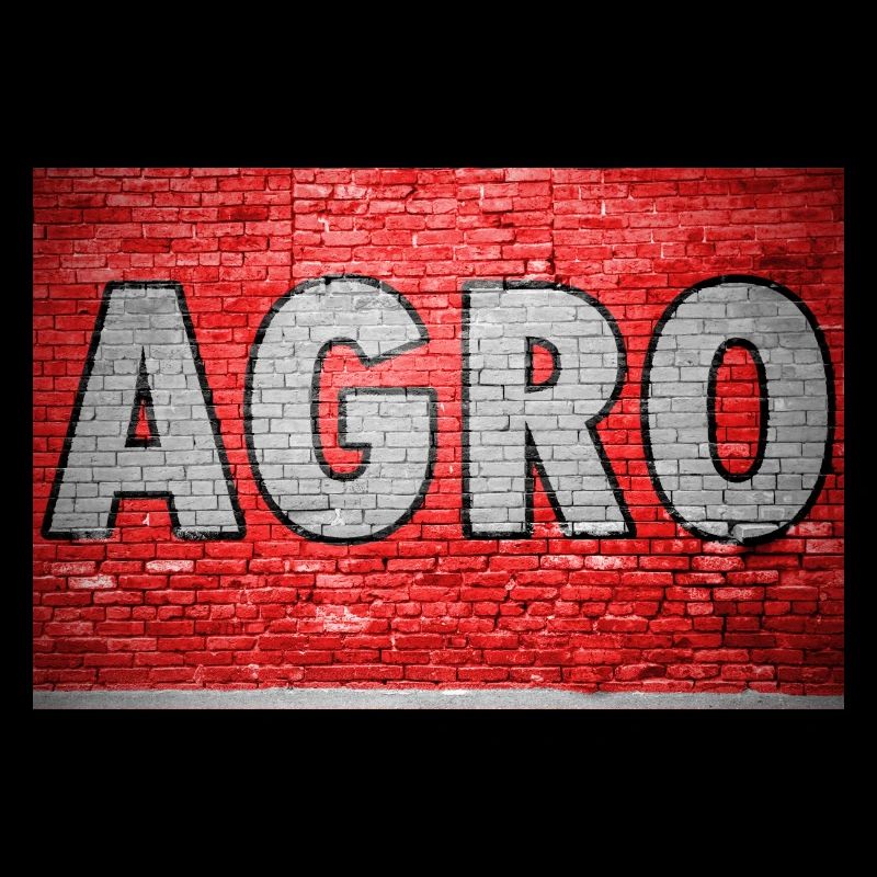 Agro Brick Wall Graffiti