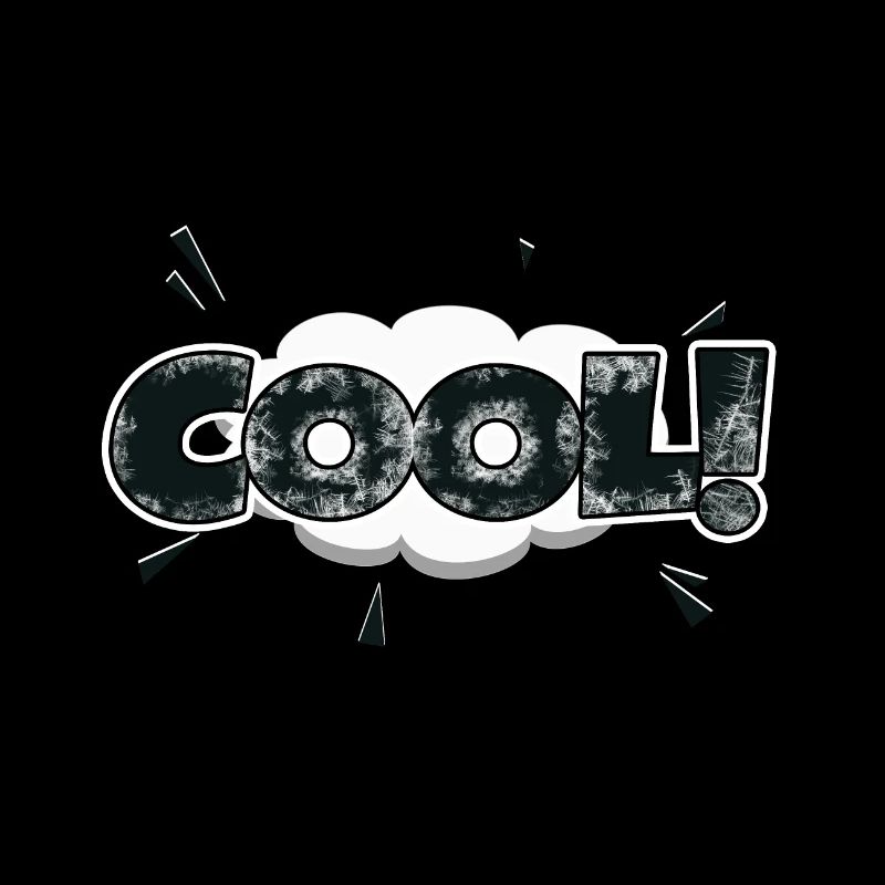 cooler Comic Style Bubble Graffiti Schriftzug