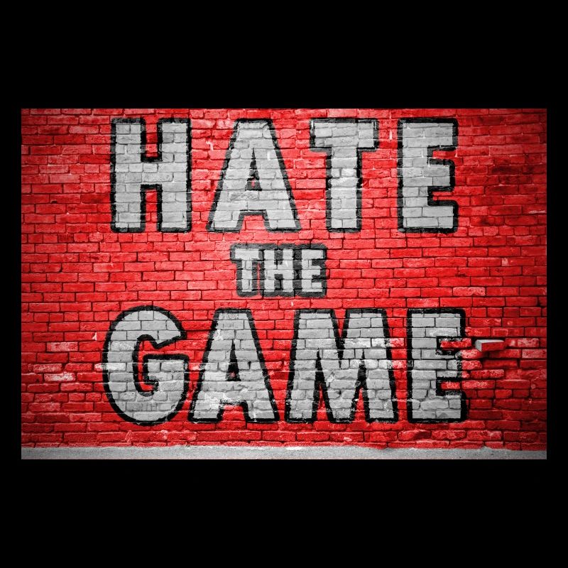 Hate The Game Brick Wall Graffiti