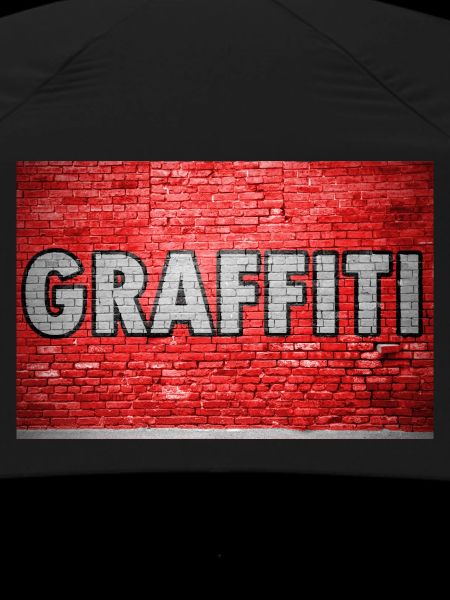 Mur de briques graffiti