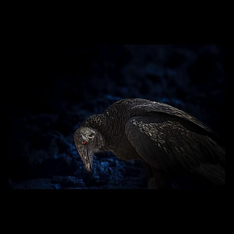 le terrible vautour à l'oeil rouge