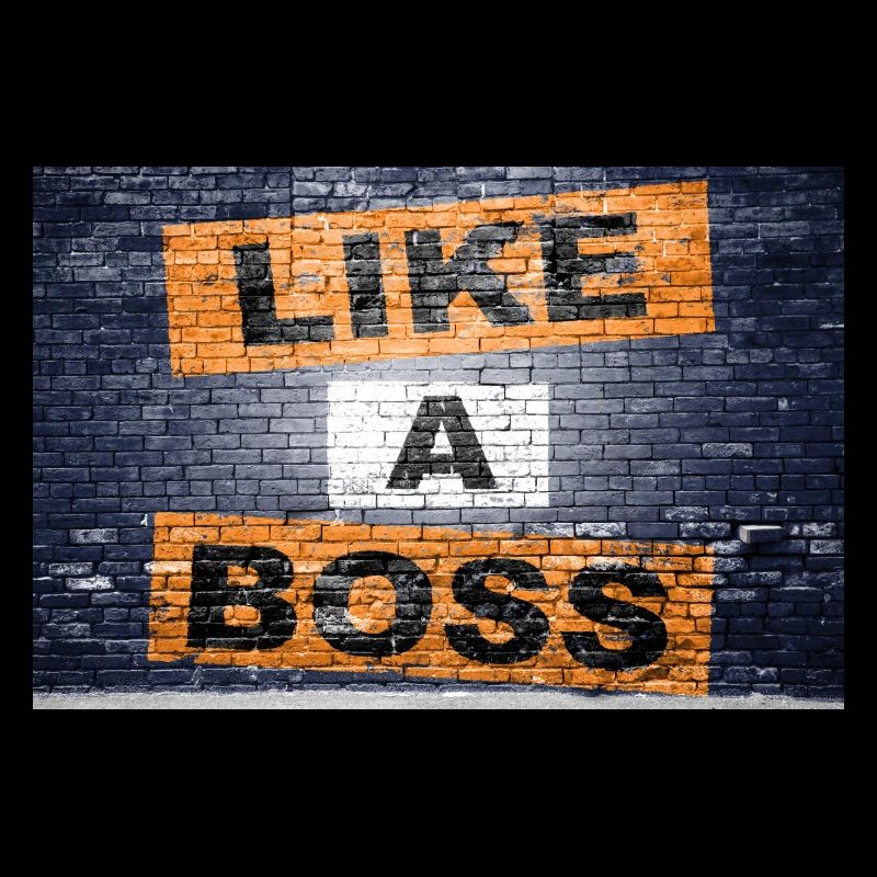 Like a Boss saying lettering