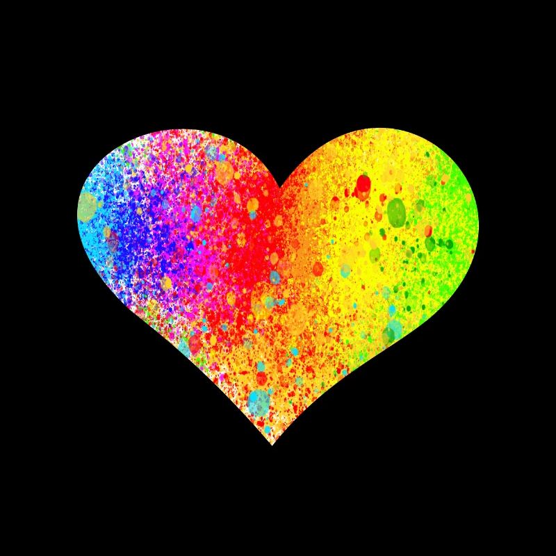 Regenbogen Herz